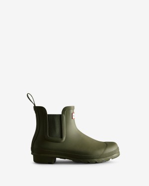 Botas Curtas Hunter Original Chelsea Feminino Verde Oliva | 8974NBZDH