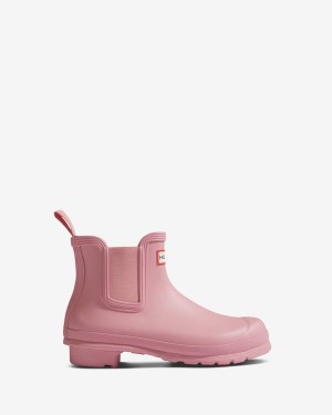 Botas Curtas Hunter Original Chelsea Feminino Rosa | 8930VROCG