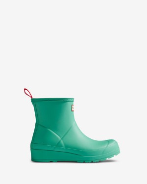 Botas Curtas Hunter Play Short Wellington Feminino Verdes | 9357FDMZJ