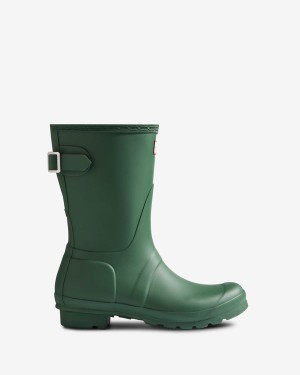 Botas Curtas Hunter Short Back Adjustable Wellington Feminino Verdes | 2519PJQKC