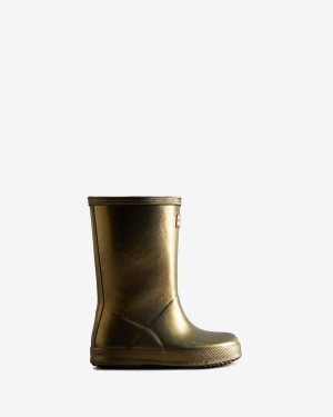 Botas Hunter Nebula Wellington Criança Douradas | 6427FXYIZ