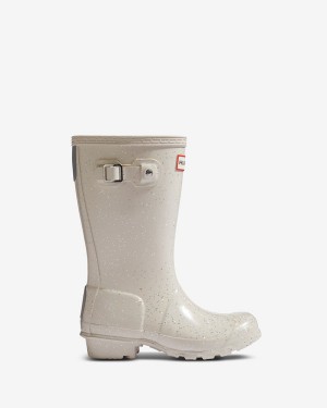 Botas Hunter Original Giant Glitter Criança Branco | 2356LGJVZ