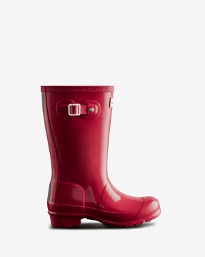 Botas Hunter Original Gloss Wellington Criança Rosa | 2341LBAKS