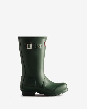 Botas Hunter Original Wellington Criança Verdes | 7960DXGJM