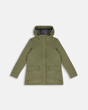 Vestuario Hunter Lightweight Waterproof Rain Feminino Verdes | 8502NLXJK