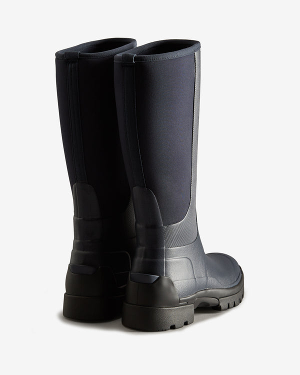 Botas Altas Hunter Balmoral Field Hybrid Tall Wellington Feminino Pretas | 0495KYDFT