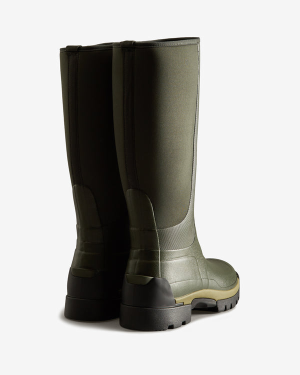 Botas Altas Hunter Balmoral Field Hybrid Tall Wellington Masculino Verdes | 1462WESBM