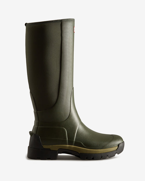 Botas Altas Hunter Balmoral Field Hybrid Tall Wellington Masculino Verdes | 1462WESBM