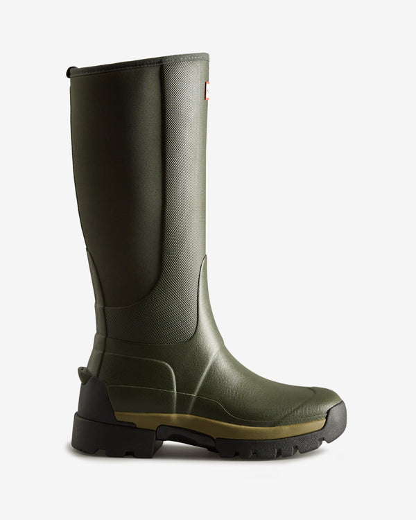 Botas Altas Hunter Balmoral Tall Neoprene Hybrid Feminino Verdes | 3045LQTBU