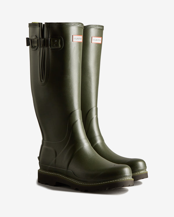 Botas Altas Hunter Balmoral Tall Side Adjustable Commando Sole Masculino Verdes | 5796OHVPY