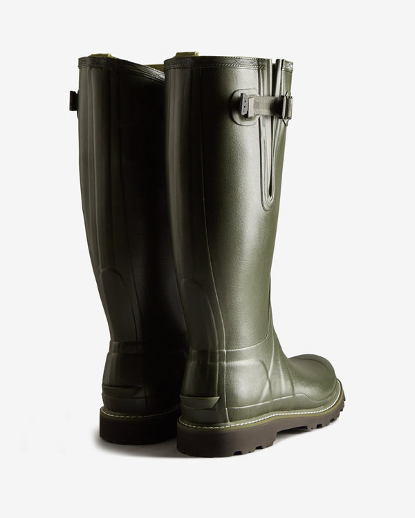 Botas Altas Hunter Balmoral Tall Side Adjustable Commando Sole Masculino Verdes | 5796OHVPY