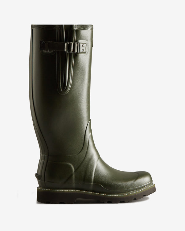 Botas Altas Hunter Balmoral Tall Side Adjustable Commando Sole Masculino Verdes | 5796OHVPY