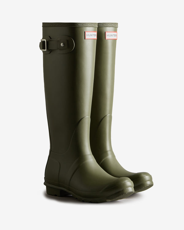 Botas Altas Hunter Original Tall Wellington Feminino Verde Oliva | 8602IXMPE