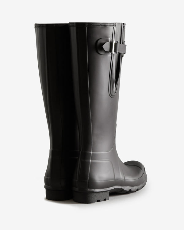 Botas Altas Hunter Tall Side Adjustable Wellington Masculino Pretas | 6498VNBCX