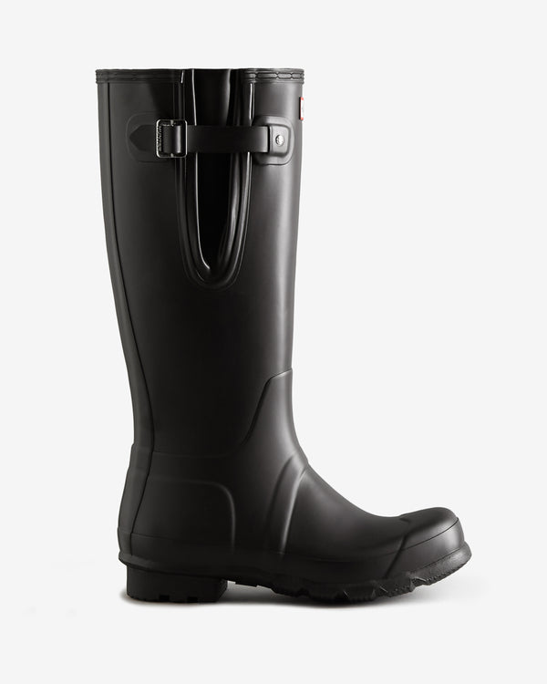 Botas Altas Hunter Tall Side Adjustable Wellington Masculino Pretas | 6498VNBCX