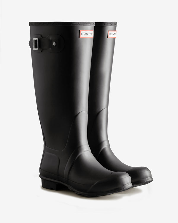 Botas Altas Hunter Tall Wide Fit Wellington Feminino Pretas | 3189ARBIS