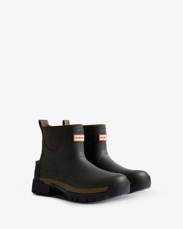 Botas Curtas Hunter Balmoral Chelsea Neoprene Hybrid Feminino Verde Oliva Escuro | 9218WMLXE