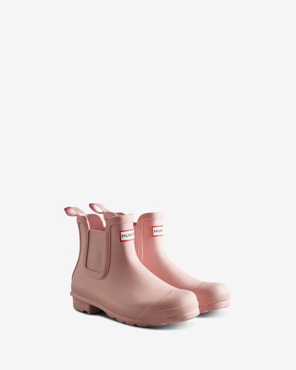 Botas Curtas Hunter Original Chelsea Feminino Rosa | 7612IPZCB