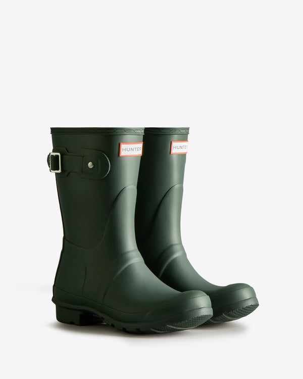 Botas Curtas Hunter Original Short Wellington Feminino Verdes | 0798TPMWH