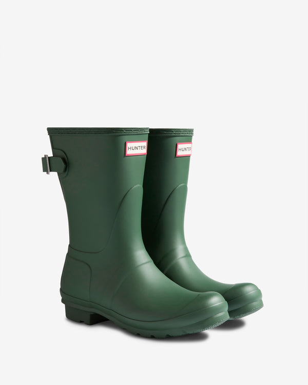 Botas Curtas Hunter Short Back Adjustable Wellington Feminino Verdes | 2519PJQKC