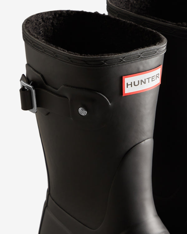 Botas Curtas Hunter Short Insulated Wellington Feminino Pretas | 8215SXQPO