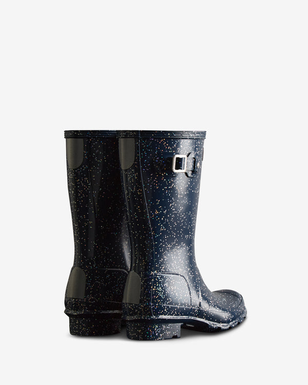 Botas Hunter Giant Glitter Wellington Criança Azuis | 9485XUCVM