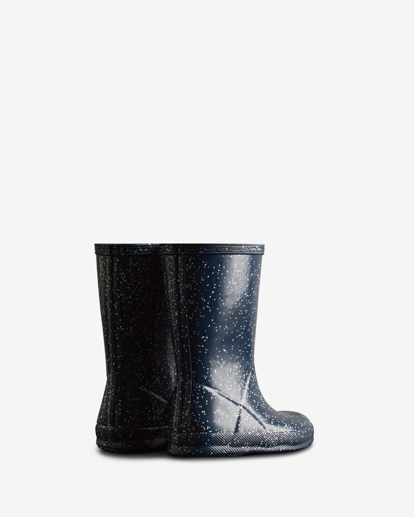 Botas Hunter Giant Glitter Wellington Criança Azuis | 7510TBLVR