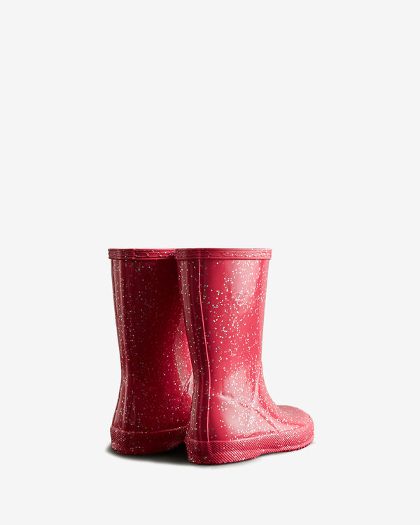 Botas Hunter Giant Glitter Wellington Criança Vermelhas | 0253UDVQA