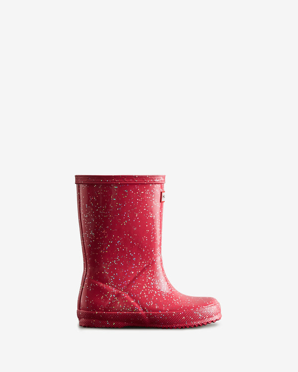 Botas Hunter Giant Glitter Wellington Criança Vermelhas | 0253UDVQA