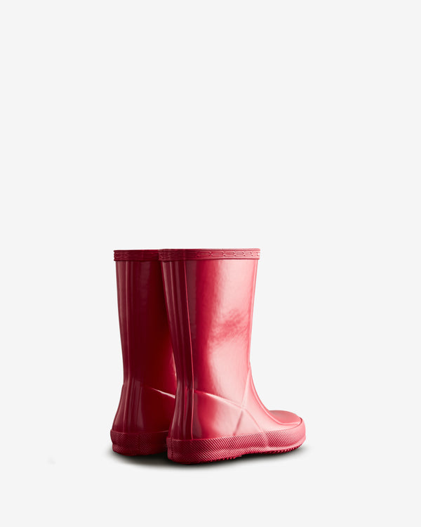 Botas Hunter Original Gloss Wellington Criança Luz Rosa | 0641EIJQL