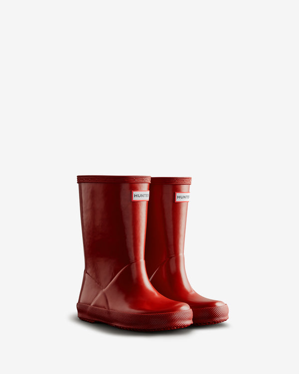 Botas Hunter Original Gloss Wellington Criança Vermelhas | 8139AKXRT