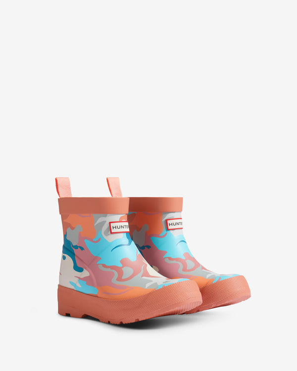 Botas Hunter Play Water Camo Print Criança Coral | 6954IAYWK