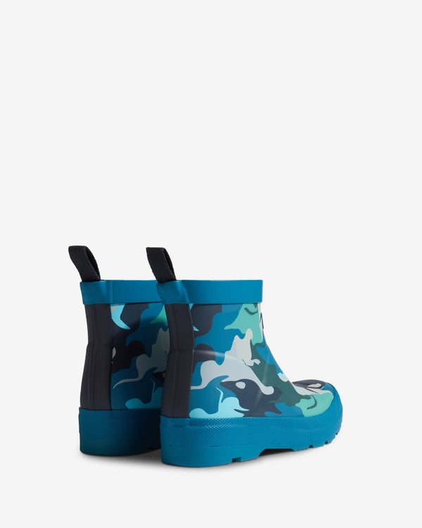 Botas Hunter Water Camo Print Play Wellington Criança Azuis | 0142CUHWK