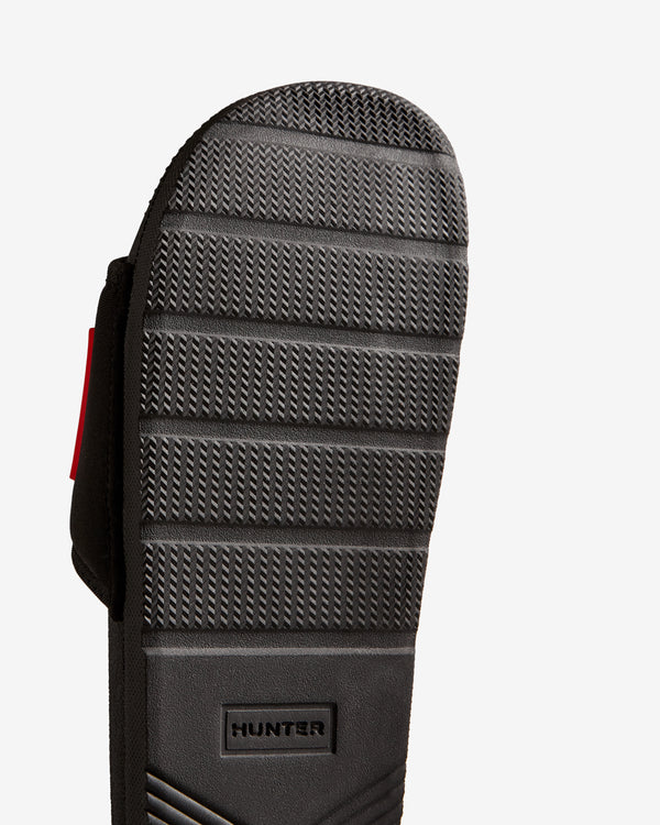 Chinelos Hunter Neoprene Logo Masculino Pretas | 8750HRYDW