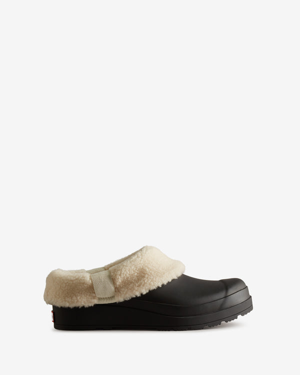 Tamancos Hunter Play Shearling Insulated Feminino Pretas | 0849GEBPJ