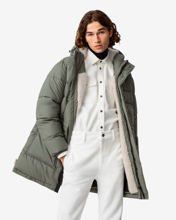 Vestuario Hunter Intrepid Long Puffer Masculino Verdes | 4368PQDNF