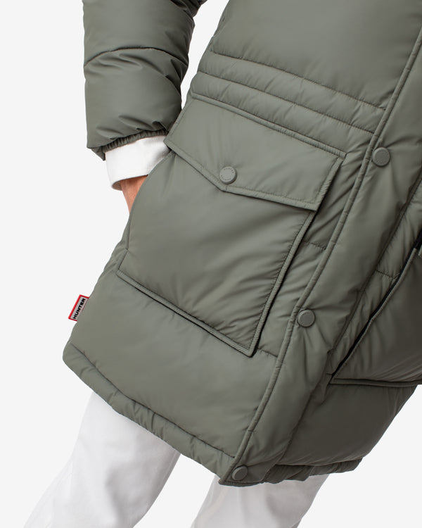 Vestuario Hunter Intrepid Long Puffer Masculino Verdes | 4368PQDNF